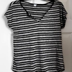 Black and white striped shirt